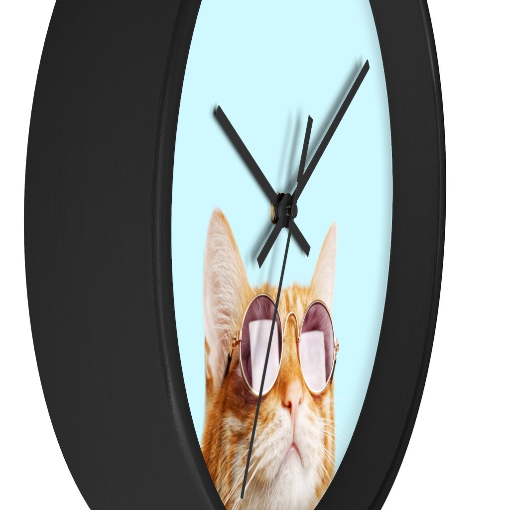 Cat is Always Right Wall clock
