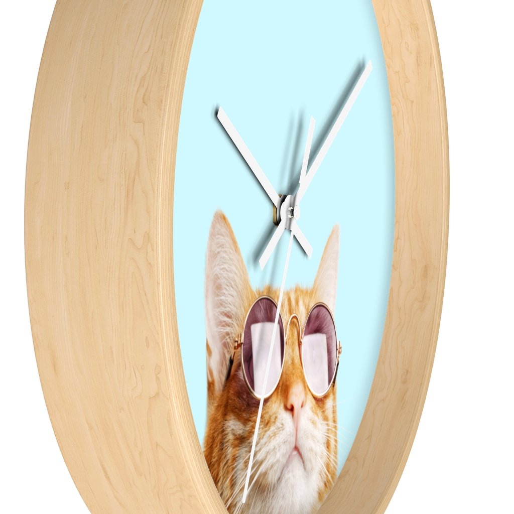 Cat is Always Right Wall clock