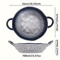 Elegant Ceramic Double Ear Plate Set