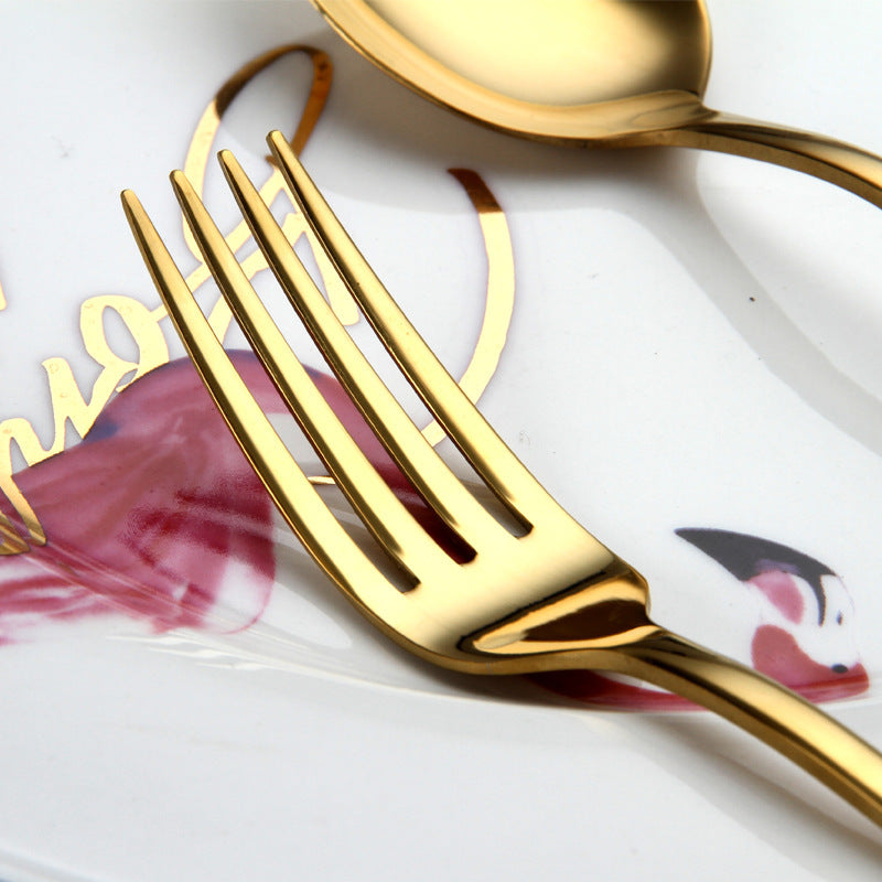 Golden Western Household Cutlery Set
