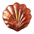 Scallop Shell Copper 5.5" Canapé Plates - set of 4