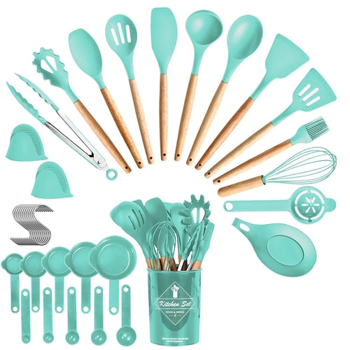 35 Piece Kitchen Cooking Utensil Set - 4 Colors