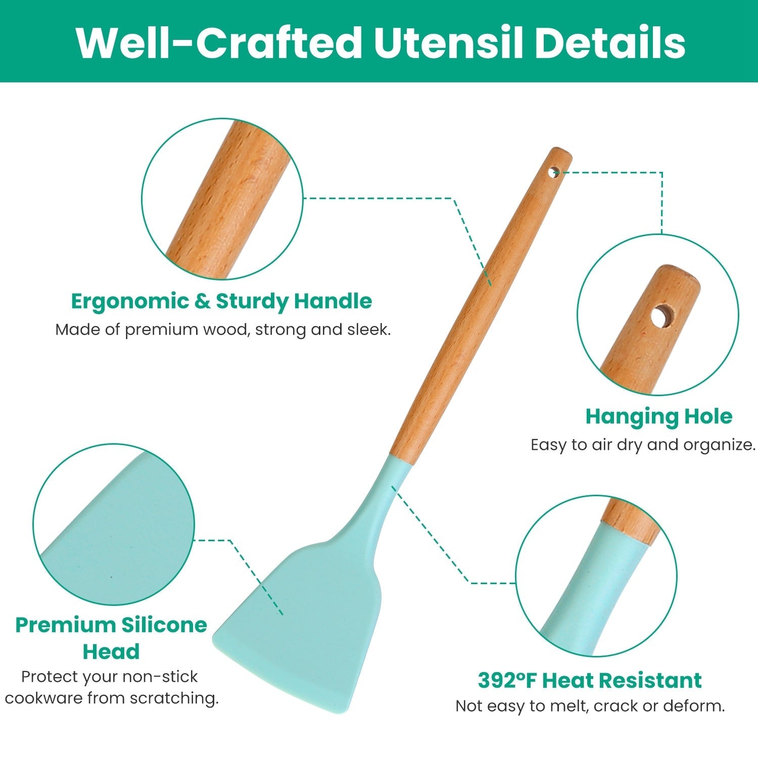 35 Piece Kitchen Cooking Utensil Set - 4 Colors