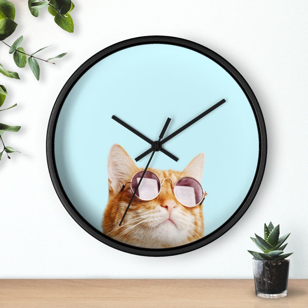 Cat is Always Right Wall clock