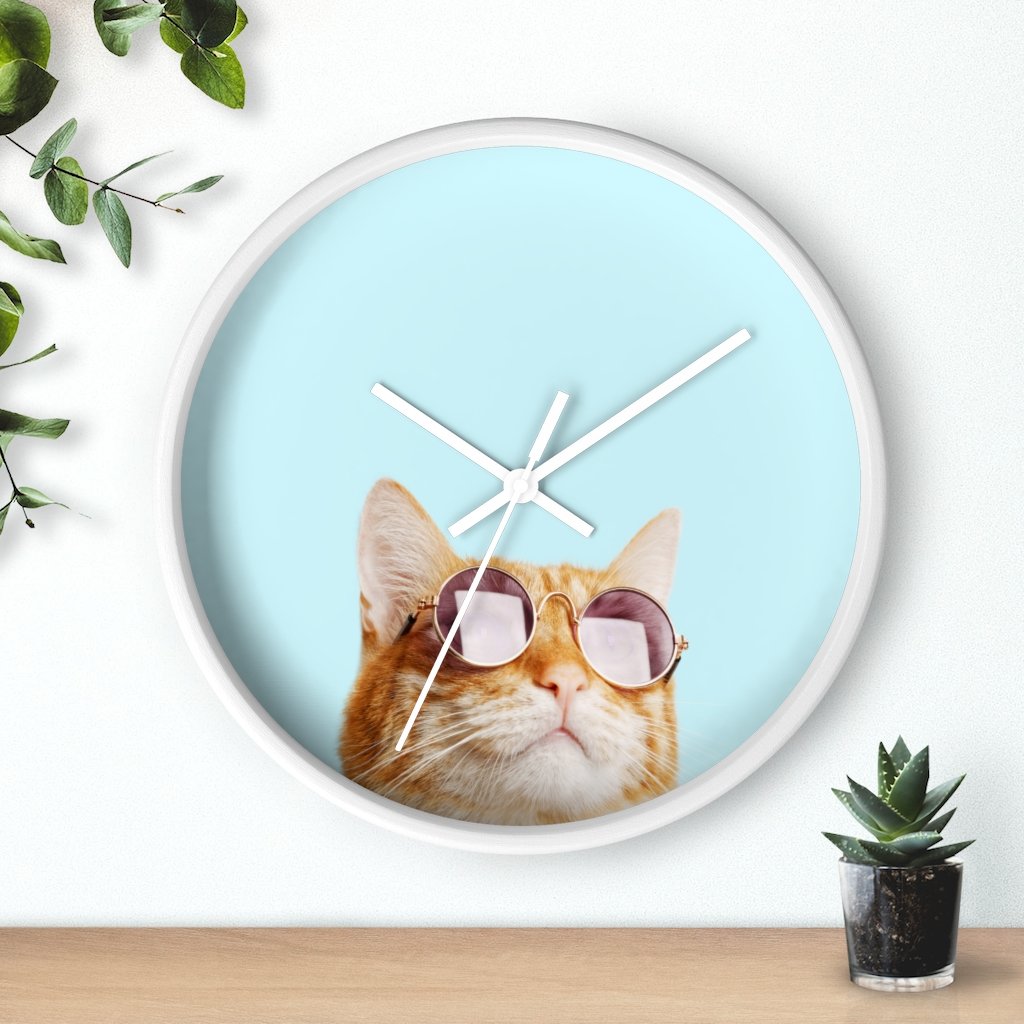 Cat is Always Right Wall clock