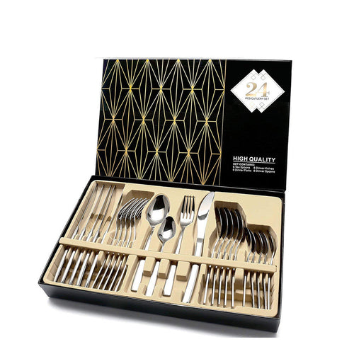 24 Piece Dinnerware Cutlery Set