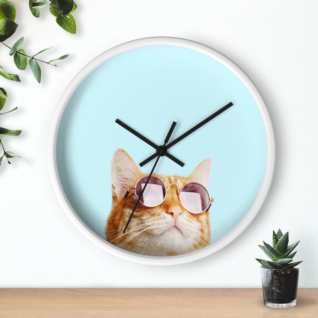 Cat is Always Right Wall clock