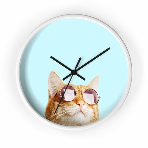 Cat is Always Right Wall clock