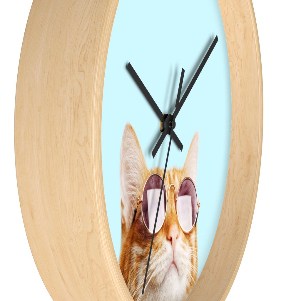 Cat is Always Right Wall clock