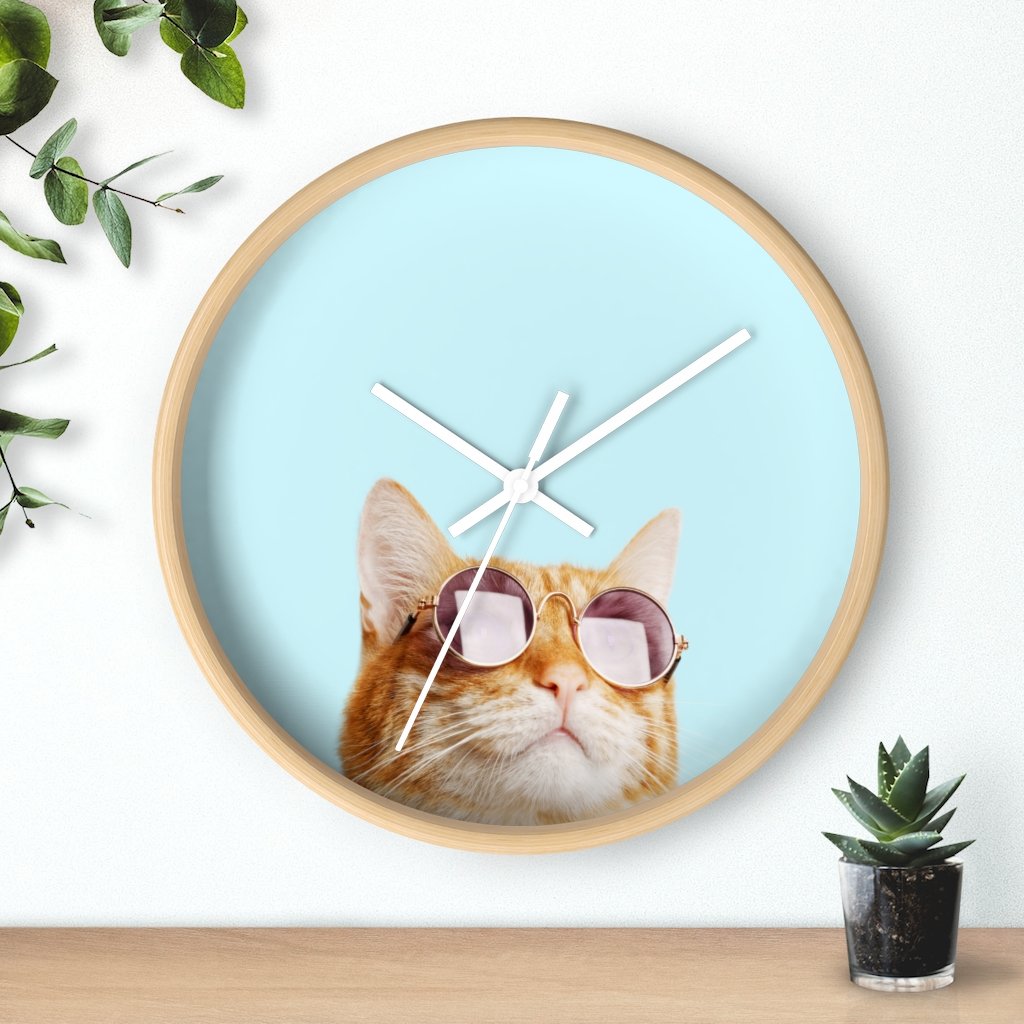 Cat is Always Right Wall clock