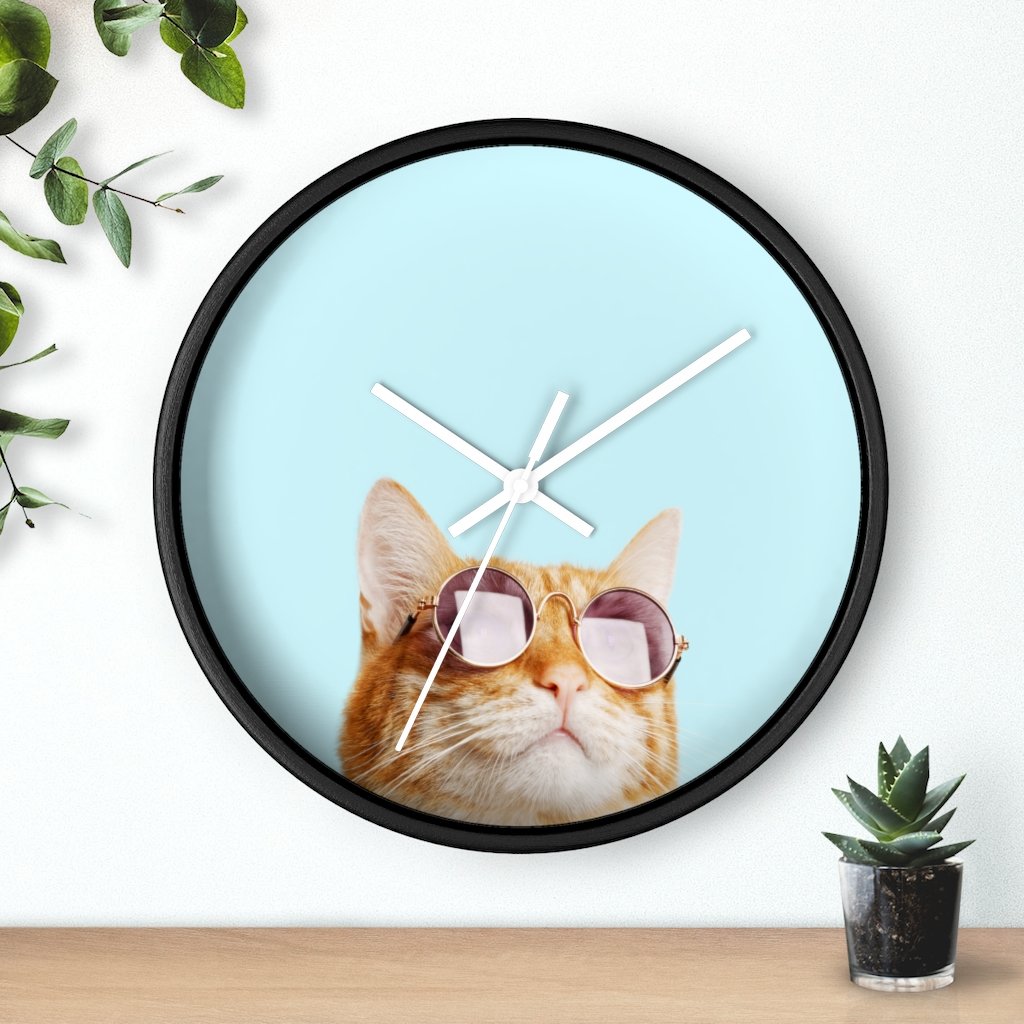 Cat is Always Right Wall clock