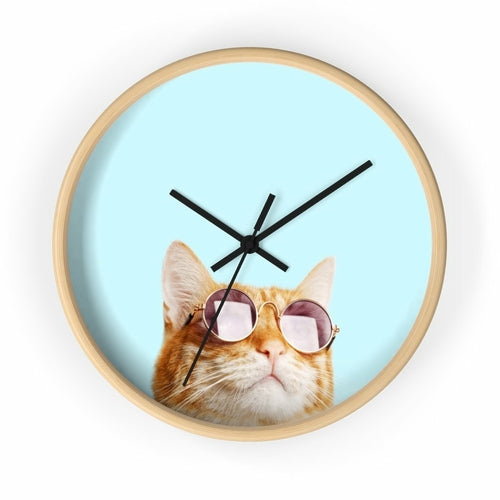 Cat is Always Right Wall clock