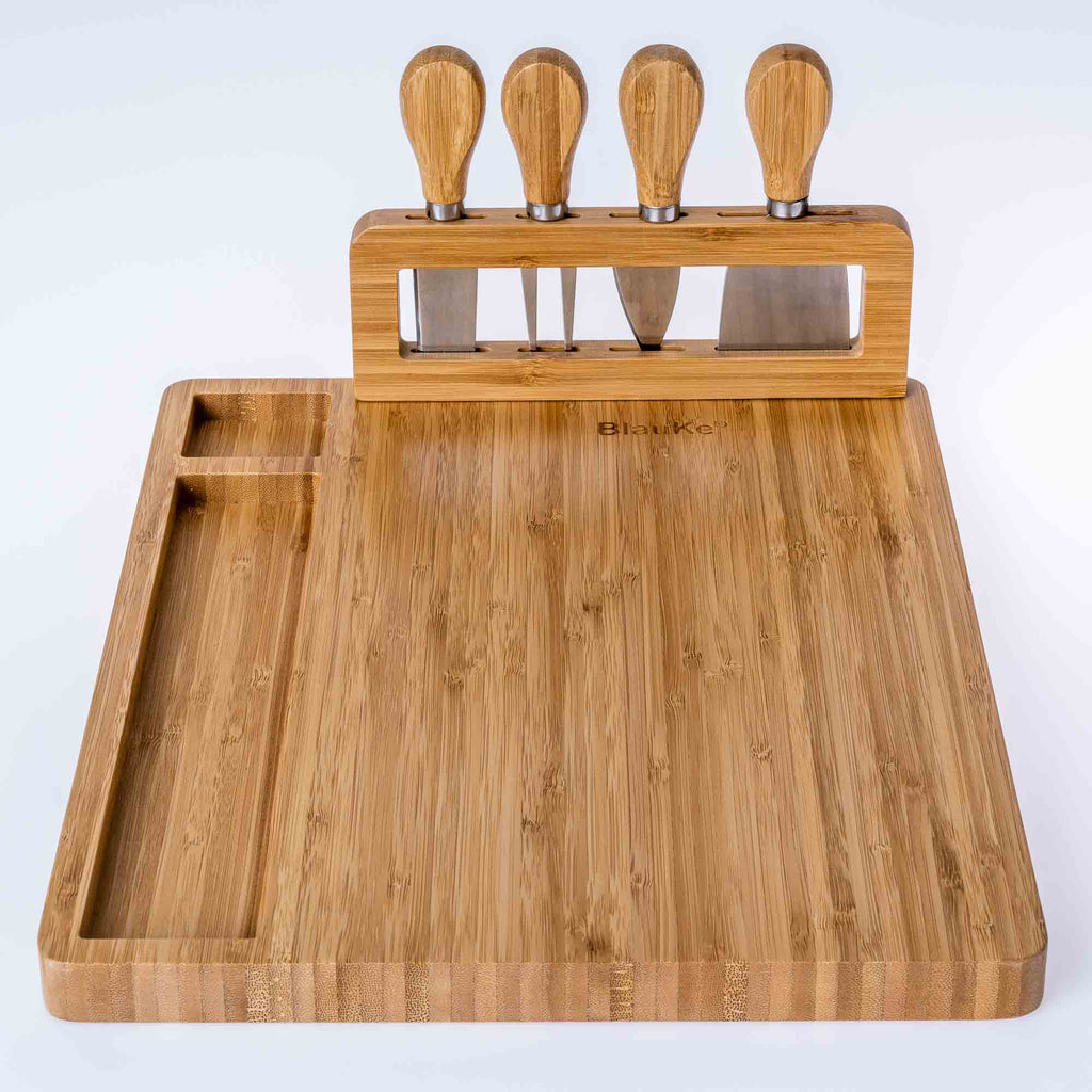 14x11 Inch Bamboo Charcuterie Set