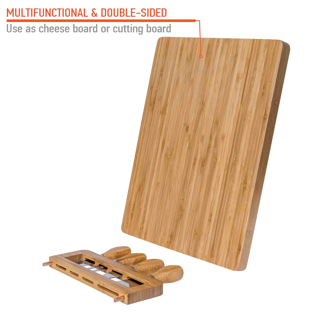 14x11 Inch Bamboo Charcuterie Set