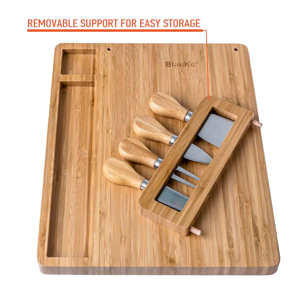 14x11 Inch Bamboo Charcuterie Set