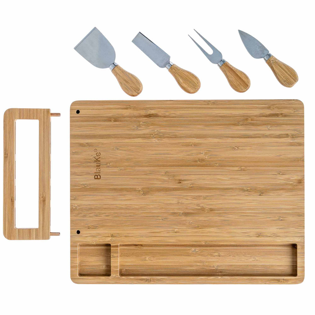 14x11 Inch Bamboo Charcuterie Set