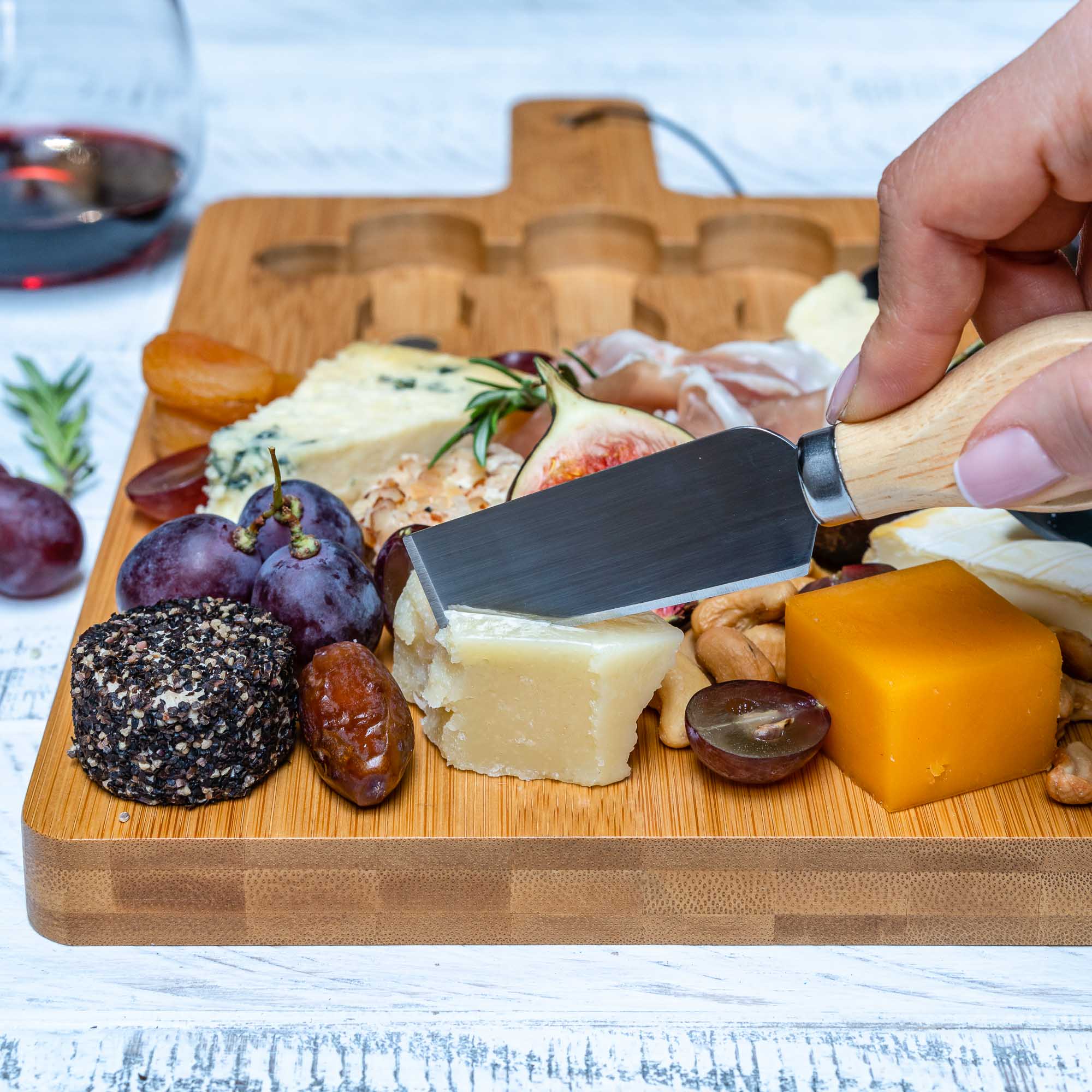 12x8 Inch Bamboo Charcuterie Set