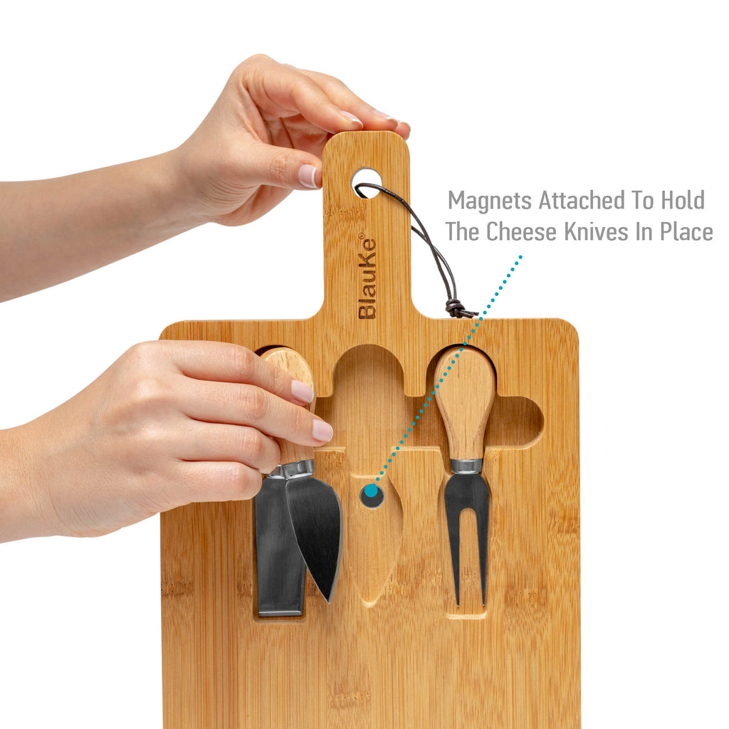 12x8 Inch Bamboo Charcuterie Set