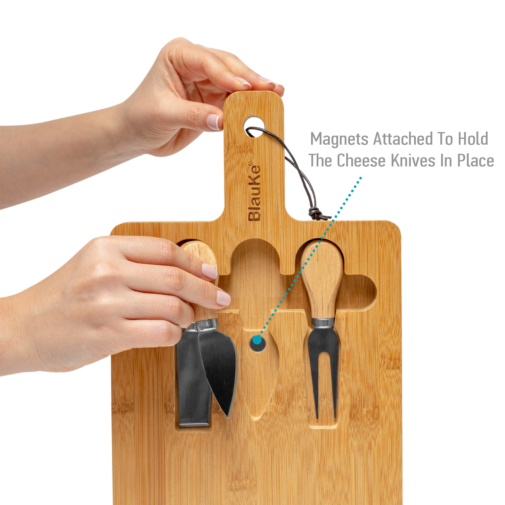 12x8 Inch Bamboo Charcuterie Set