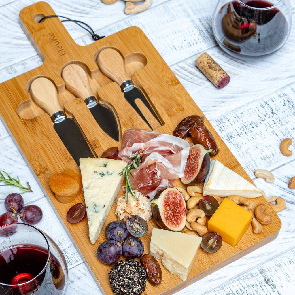 12x8 Inch Bamboo Charcuterie Set