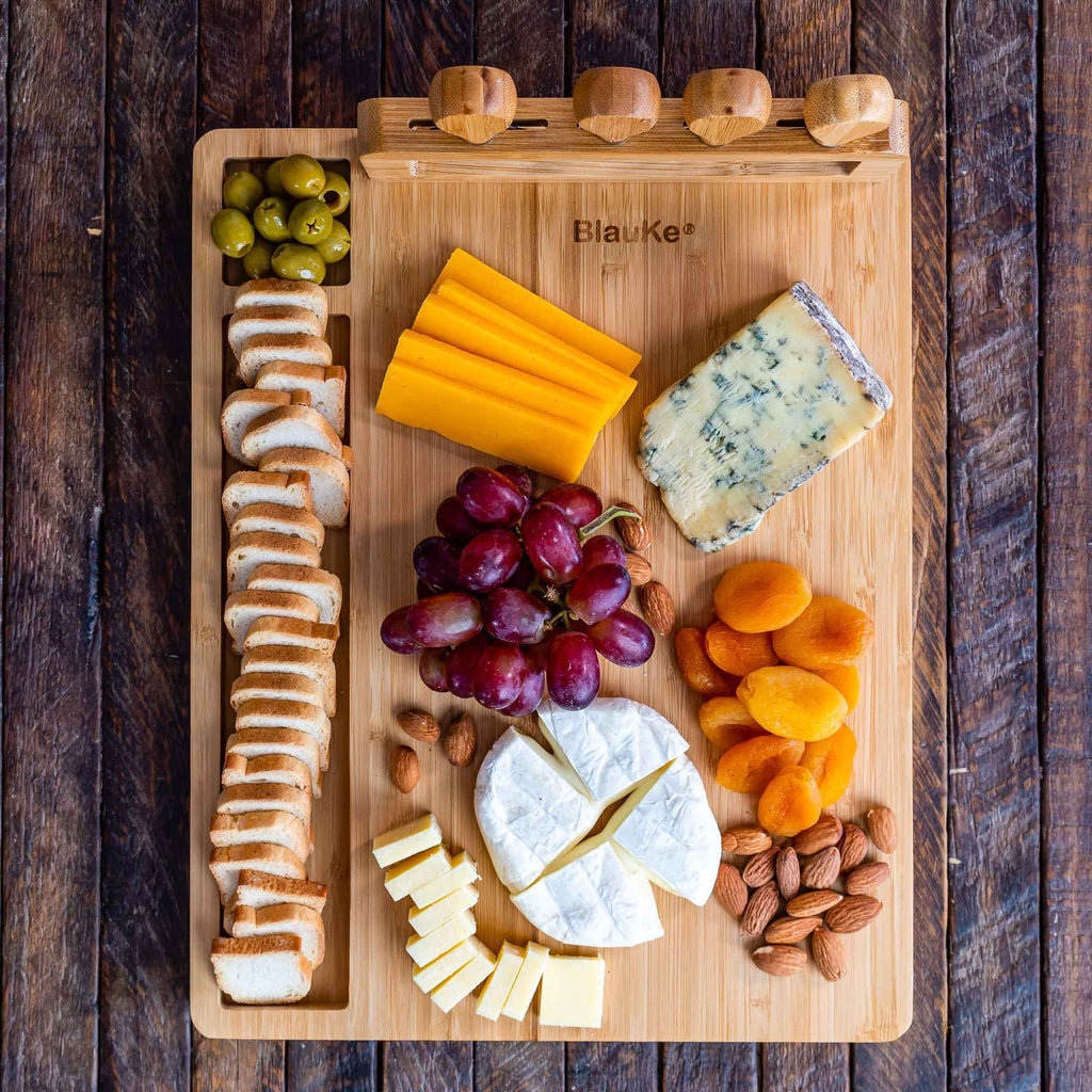 14x11 Inch Bamboo Charcuterie Set