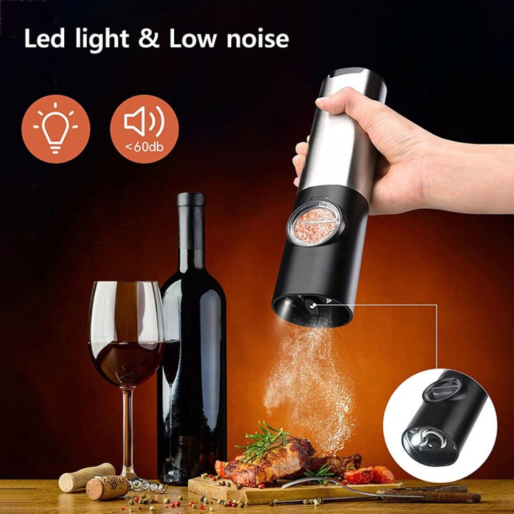 Electric Salt & Pepper Grinder Set
