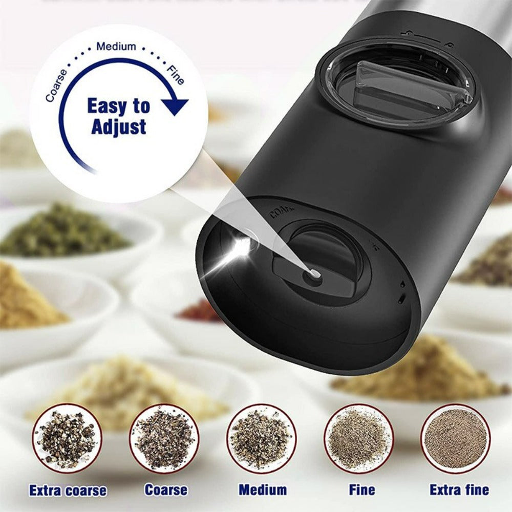 Electric Salt & Pepper Grinder Set