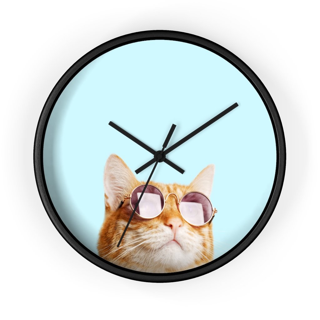 Cat is Always Right Wall clock