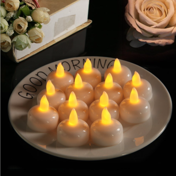 12Pcs LED Tea Lights Flameless Candles for Wedding Party Decor