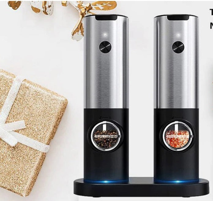 Electric Salt & Pepper Grinder Set