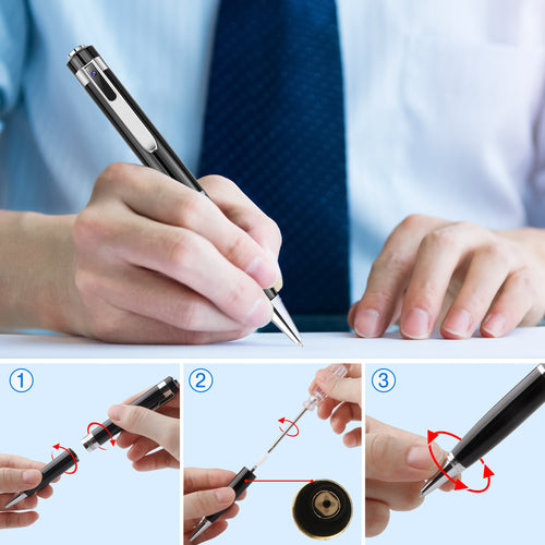 1080P HD Mini Hidden Camera Pen