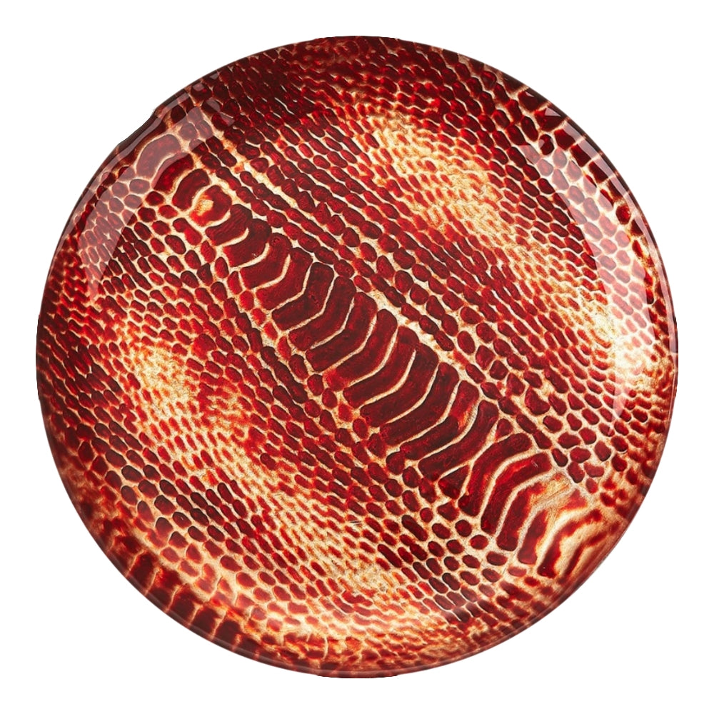Snakeskin 6" Canapé Plates - set of 4