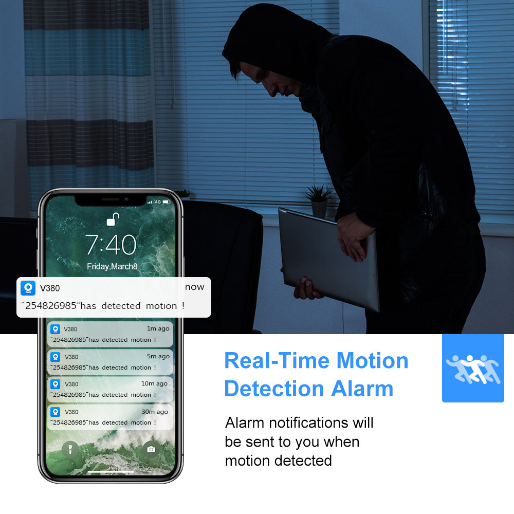 HD 2MP 1080P Mini Wifi Night Vision Camera