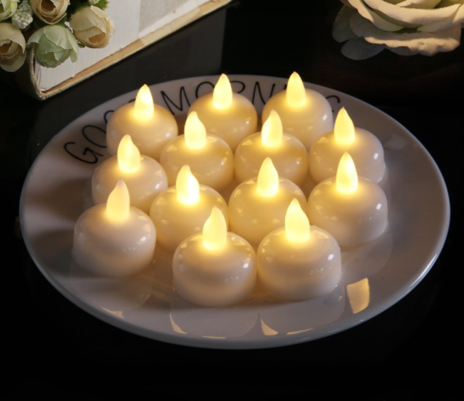 12Pcs LED Tea Lights Flameless Candles for Wedding Party Decor