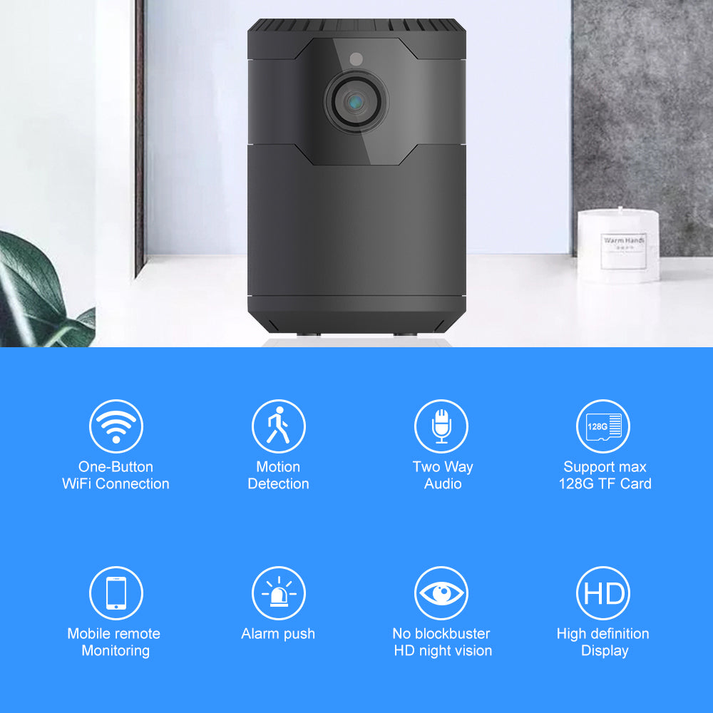 HD 2MP 1080P Mini Wifi Night Vision Camera