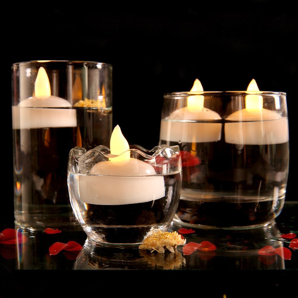 12Pcs LED Tea Lights Flameless Candles for Wedding Party Decor