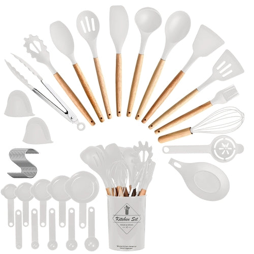 35 Piece Kitchen Cooking Utensil Set - 4 Colors