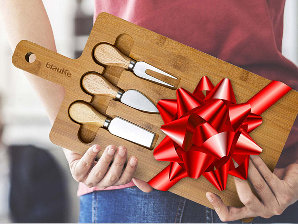 12x8 Inch Bamboo Charcuterie Set