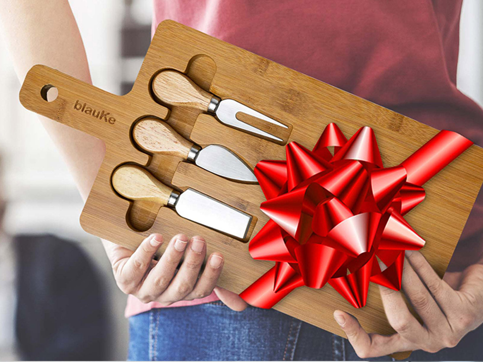 12x8 Inch Bamboo Charcuterie Set