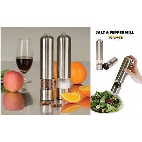 You and Me Stainless Steel Salt or Pepper Mills